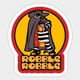 Beware the Hamburger Burglar Sticker